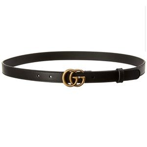 Gucci Double G leather belt